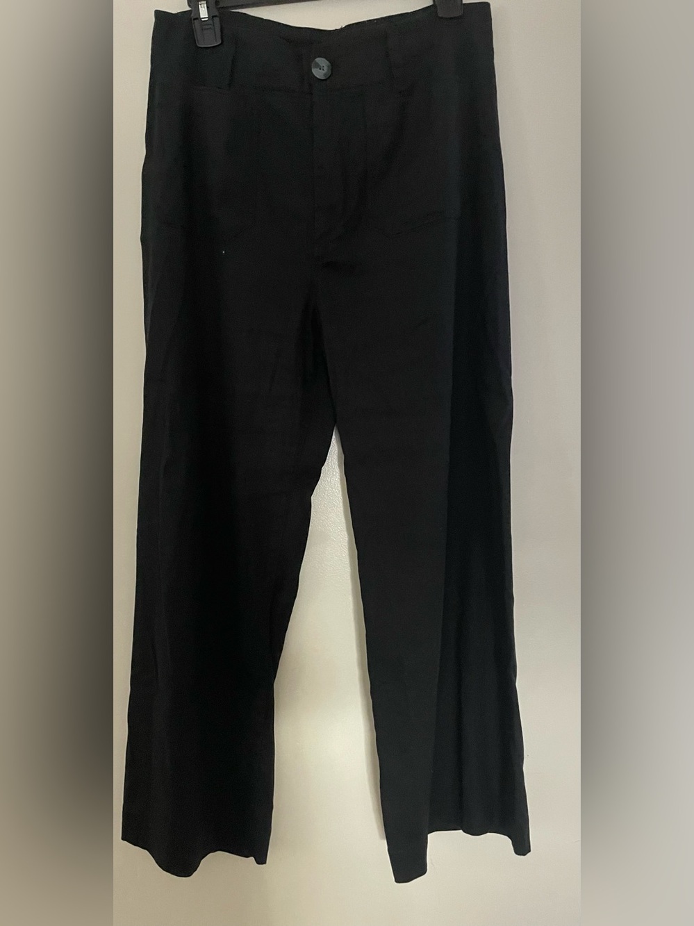 Anthropologie Maeve Black Straight-Leg Pants